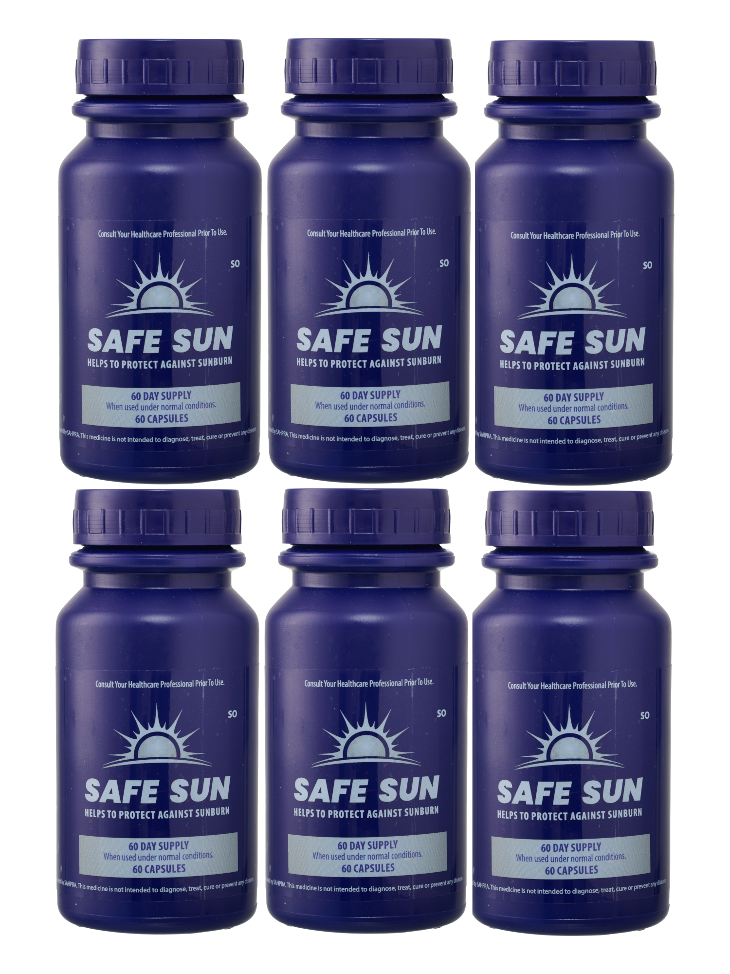 Safe Sun Skin Shield Sun Protection 60's x 6