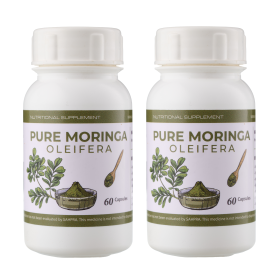 Pure Moringa Oleifera 735mg (100% Pure & Highest Quality) 60s+60s